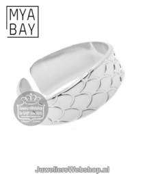 mya bay ba-29.s python texture ring zilver