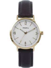 Prisma Dameshorloge P.1508 Slimline Wit Goud