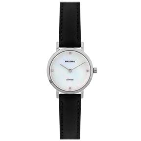 Prisma Dameshorloge P.1400 Titanium leer