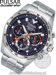 Pulsar Herenhorloge Chrono Solar PZ5101X1 Reclame horloge