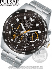Pulsar Herenhorloge Chrono Solar PZ5103X1 Reclame horloge