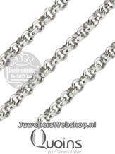 Quoins QK-EN1 ketting staalkleurig 3mm