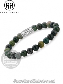 Rebel & Rose armband The Secret Garden RR-80019-S-L 19cm groen