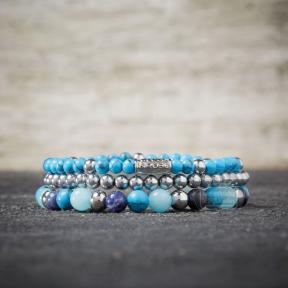Rebel & Rose Armband RR-40058-S-S Turquoise Delight 16,5cm