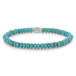 Rebel & Rose armband Round Slices Turqouise RR-40121-S-L 19cm