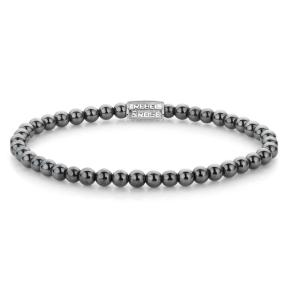 Rebel & Rose Armband RR-40131-S-L Grey Silver Shine 19cm