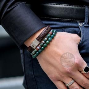Rebel & Rose armband Indian Summer Round Slices RR-60111-S-S 16,5cm