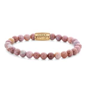Rebel & Rose Armband RR-60119-G-S Rose Garden Gold 16,5cm
