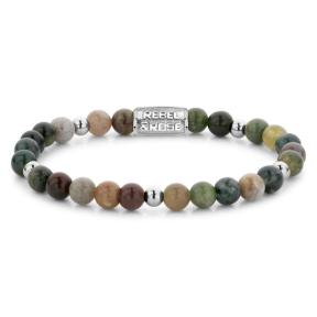 Rebel and Rose Indian Summer Silver 6MM RR-60123-S-S Armband 16,5cm