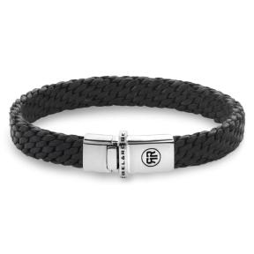Rebel and Rose Woven Black RR-L0161-S-M Armband 17,5cm