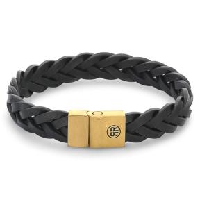 rebel & rose Full Metal Braided armband RR-M0027-G-M