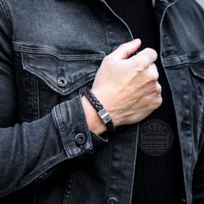 rebel & rose Full Metal Braided armband RR-M0028-S-L