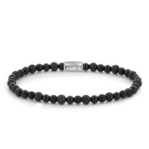 Rebel & Rose Armband RR-40037-S-S Black Rocks 16,5cm