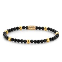 Rebel & Rose Armband RR-40043-G-S Black Panther 16,5cm
