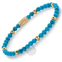 Rebel & Rose Armband RR-40059-G-S Turquoise Delight 16,5cm