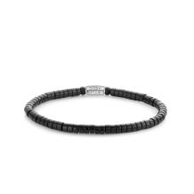 Rebel & Rose armband Slices The Black Stone RR-40073-S-L 19cm