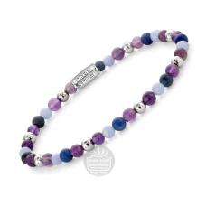 Rebel & Rose Armband RR-40102-S-S Are Violets Blue? 16,5cm