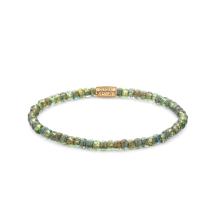 Rebel & Rose Armband RR-40115-G-S Glass Rocks Secret Garden Gold 16,5cm