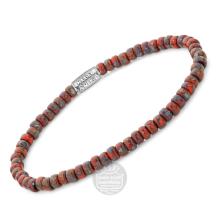 Rebel & Rose armband Glass Rocks Red Jazz RR-40117-S-S 16,5cm