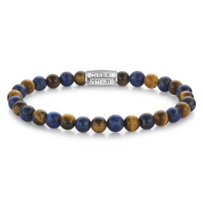 Rebel & Rose Armband Rebel & Rose Armband RR-60133-S-L Mix Tiger Lapis 19cm