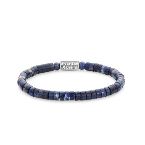 Rebel & Rose armband Slices Midnight Blue RR-60102-S-M 17,5cm