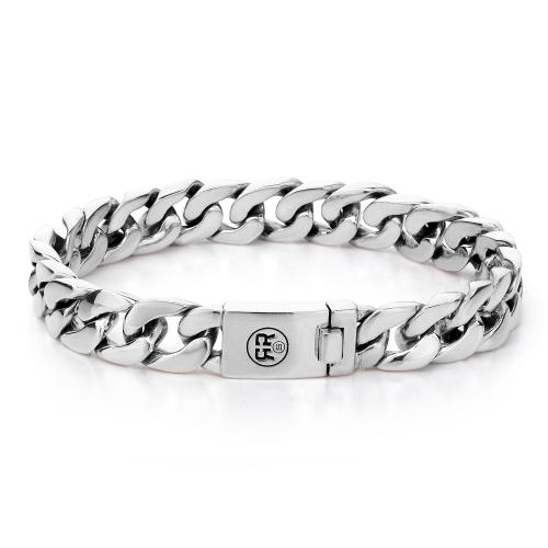 Rebel and Rose Sterling Silver Line Tartaros RR-BR008-S-L Armband 19cm