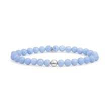 Sparkling Jewels Additional Blue Lace Agate Saturn 6mm Armband SB-GEM47-ADD-6MM