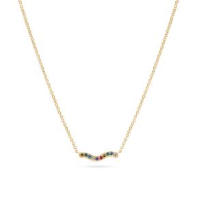 Sif Jakobs Ellera Waves Necklace SJ-N3859-XCZ-YG