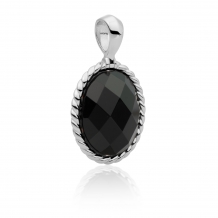 sparkling jewels Twist Pendant facet onyx hanger SP21-G07