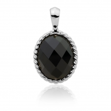 sparkling jewels Twist Pendant facet onyx hanger SP21-G07