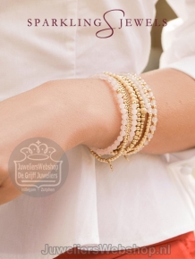 sparkling jewels armband all shine gold saturn 3mm sb-g-3mm-add