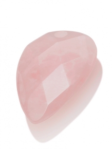 sparkling jewels Blossom editions facet rose quartz hanger pengem13-bs