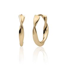 Sparkling Jewels Fuse Creolen verguld Huggies EAG28