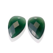 Sparkling Jewels Eardrops Green Onyx Blossom EAGEM53-BS
