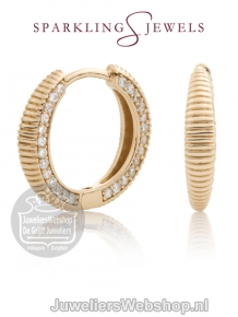 sparkling jewels earring editions starburst crystal gold creolen eag03
