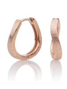 sparkling jewels earring editions flare mat rose gold creolen ear11