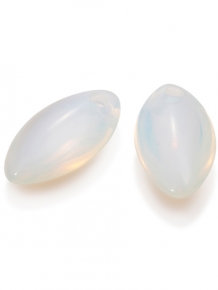 sparkling jewels earring editions polished opalite ear leaf eardrops eagem14-lf-m