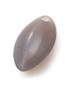 sparkling jewels leaf editions polished grey agate hanger pengem31-m
