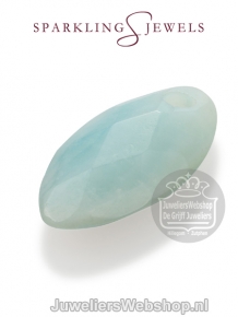 sparkling jewels leaf editions facet amazonite hanger pengem12-fct-s