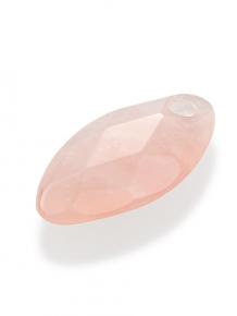 sparkling jewels leaf editions facet rose quartz hanger pengem13-fct-s