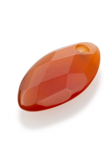 sparkling jewels leaf editions facet red agate hanger pengem33-fct-s