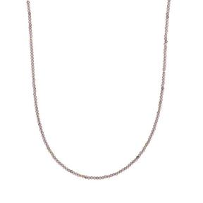 Sparkling Jewels Beaded Necklace 2mm Smoky Quartz NLK04G-G23 42cm+2cm