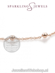 sparkling jewels regular editions ketting ball chain rose gold snbrg090