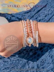 sparkling jewels armband opalite saturn small 4mm sb-gem14-add-4mm