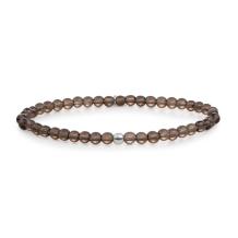 Sparkling Jewels Smoky Quartz Saturn 4mm Armband SB-GEM23-ADD-4MM