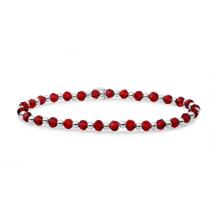 Sparkling Jewels Ruby Quartz Interstellar Armband SB-GEM50-3MM-MIX