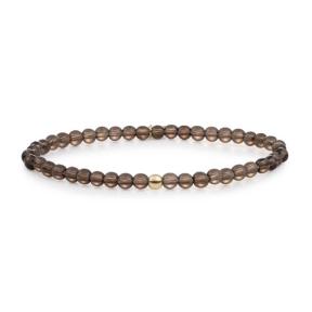 Sparkling Jewels Smoky Quartz Saturn 4mm Armband SBG-GEM23-ADD-4MM