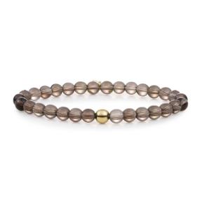 Sparkling Jewels Smoky Quartz Saturn 6mm Armband SBG-GEM23-ADD-6MM