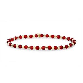 Sparkling Jewels Ruby Quartz Interstellar Armband SBG-GEM50-3MM-MIX