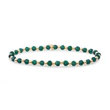 Sparkling Jewels Petrol Green Quartz Interstellar Armband SBG-GEM52-3MM-MIX